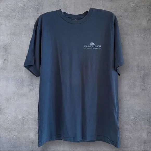 Quiksilver Men's Navy Graphic Tee - Picture 4 of 5